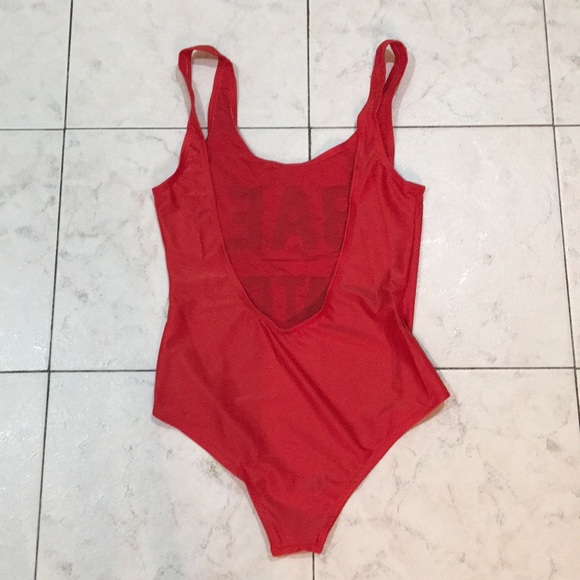 ‼️Last One‼️Red BAE Watch One-Piece Swimsuit - Picture 7 of 8